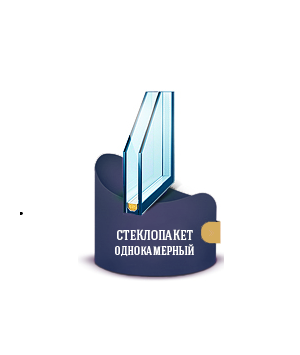 Стеклопакет однокамерный(2 стекла) 4500 ₽ за м2